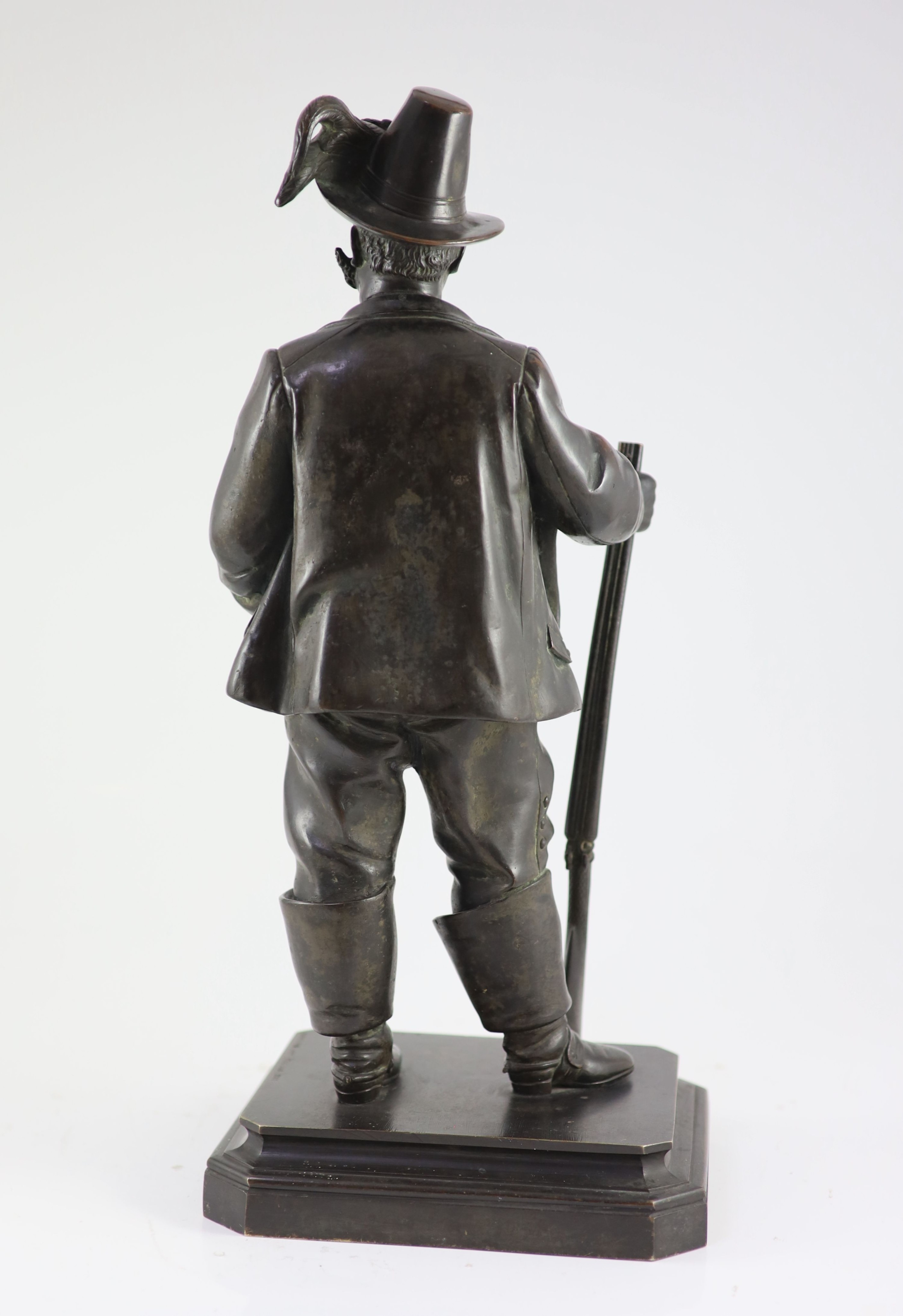 Antonio Pandiani (1838-1928), a bronze study of Victor Emmanuel II of Italy 52cm high.